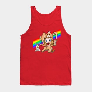 Rainbow Rabbits Tank Top